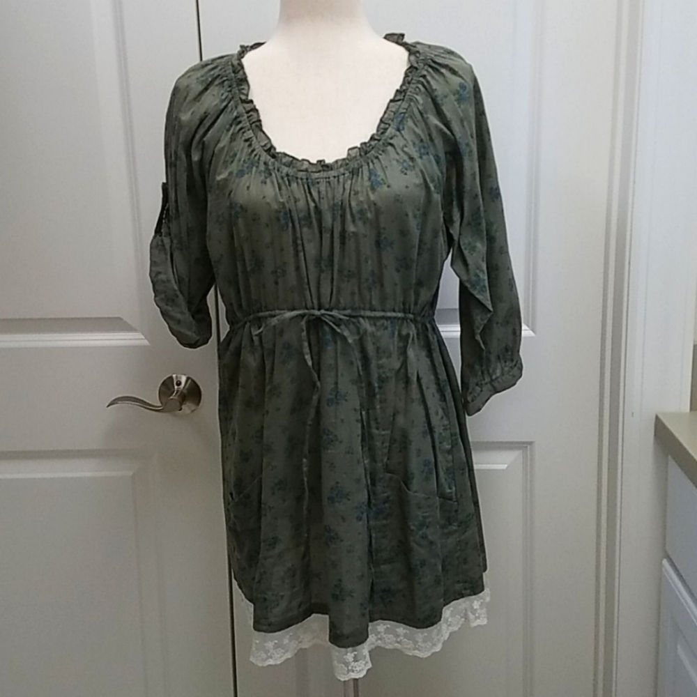 Simply Be Boho/Vintage Babydoll Tunic, Size 12